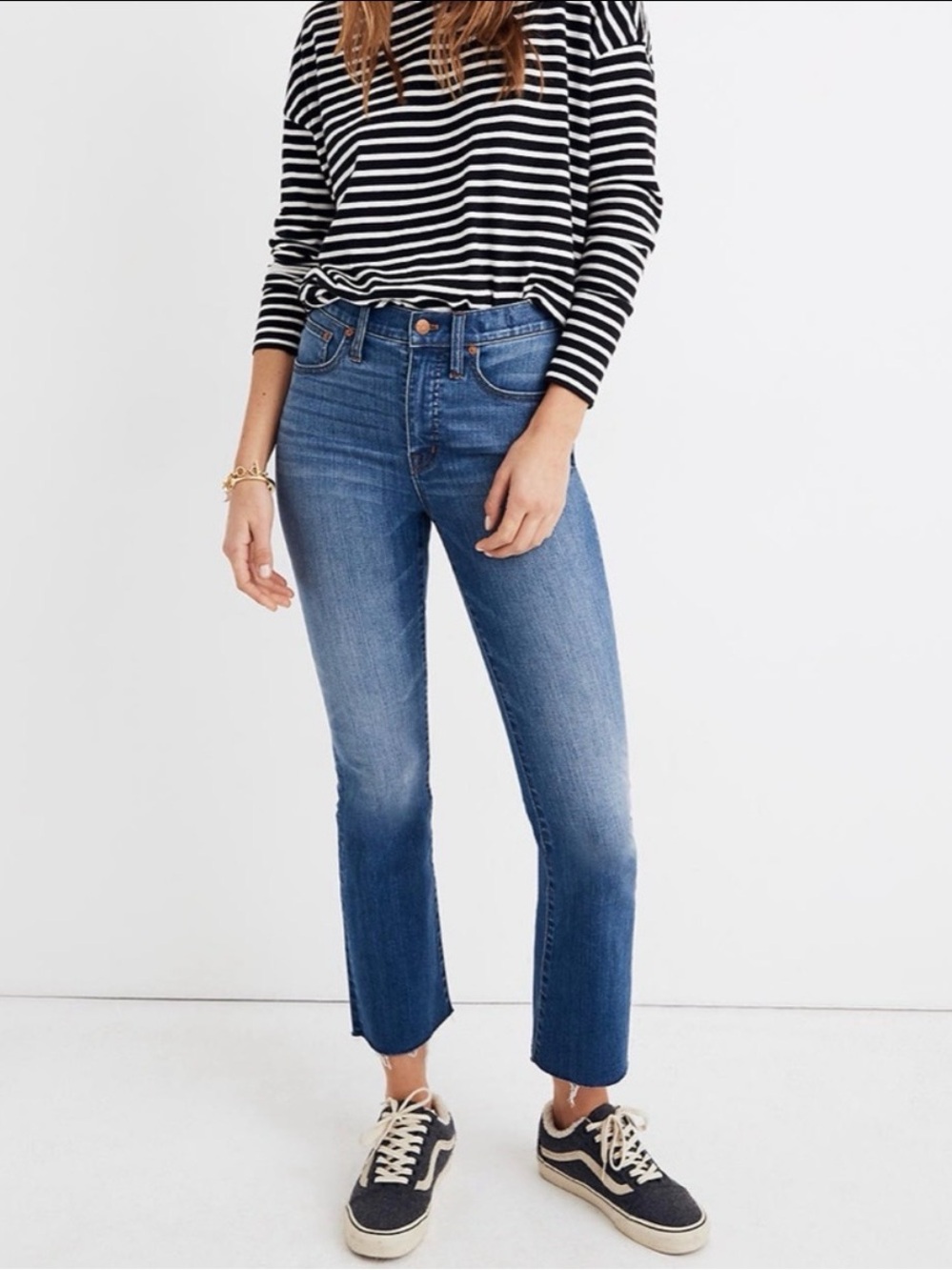 Madewell Blue Denim Flare Wide-Leg Jeans